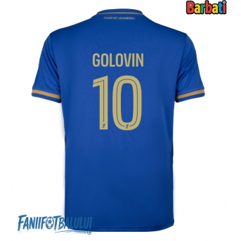 AS Monaco Aleksandr Golovin #10 Tricou Fotbal Replică 2025-26 Barbati Deplasare